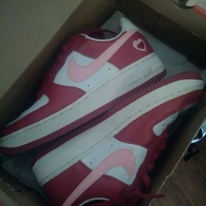 Valentine's Day edition Air Force 1s